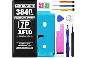 3840mAh Upgraded High Capacity Battery Compatible with iPhone 7 Plus with Repair Kit - 0 Cycle Li-Polymer Replacement for A16