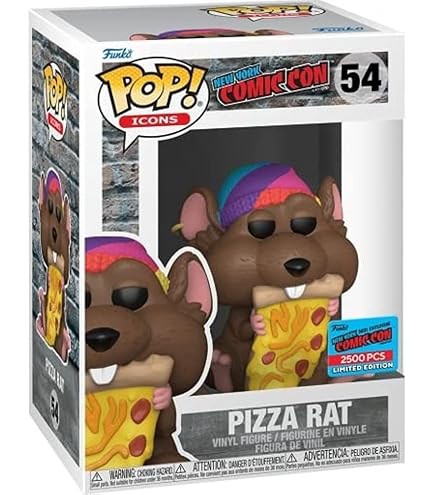 Amazon.com: Pop! Icons: NYCC 2023 - Pizza Rat (NYCC 2023 Shared