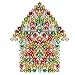 Pengxiaomei 200 PCS Jingle Bells, Colorful Christmas Bells, Mini Craft Bells Bulk for Party & Festival Decorations and Jewelry Making, 0.4 Inch