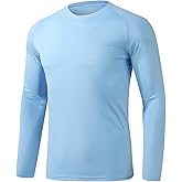 STICKON Mens UPF 50+ Sun Protection Shirts UV SPF Long Sleeve Swim Tee Shirts Lightweight Rash Guard Fishing T-Shirt