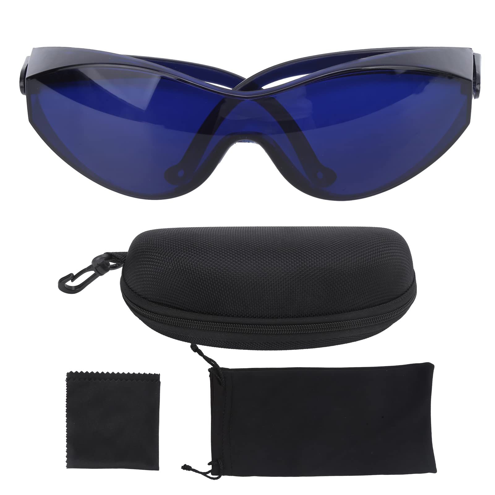 Dilwe Ball Finder Glasses,Professional Blue Lenses Sunglasses Sports Matte Frame with Zipper CaseGolf