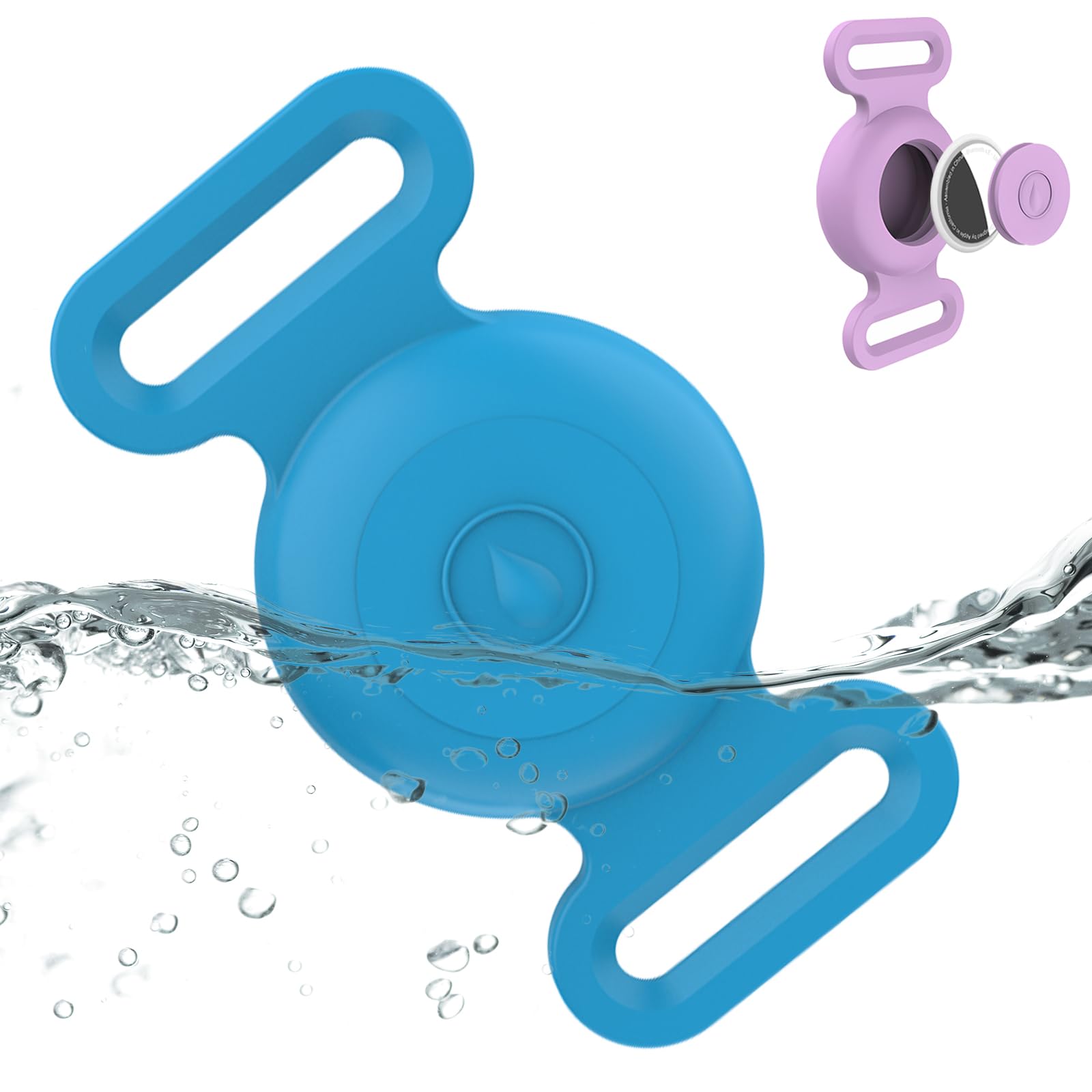 Waterproof Airtag Dog Collar Holder Compatible with