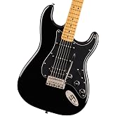 Squier Classic Vibe 70s Stratocaster Electric Guitar, with 2-Year Warranty, Black, Maple Fingerboard
