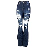 Jack David Jeans Womens Juniors 70s Trendy Slim Fit Flared Bell Bottom Denim Jean Pants