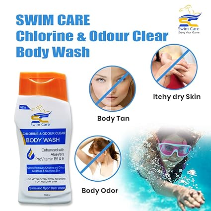 Swim Care Post Swimming - Chlorine & Odour Clear Body Wash - 100ml