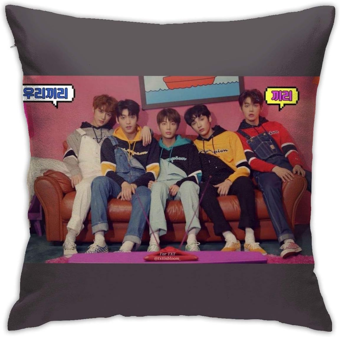 GMGMJY TXT Kpop Pillow TXT Pillowcase Multicoloured Generalduty 18inch18inch
