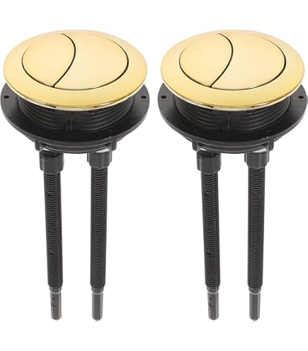 Aquasource Toilet Parts Glacier Bay Toilet Parts Dual Flush Angoily 2pcs Dual Push Flushing Button For Water Tank Round Black Toilet Flush Handle