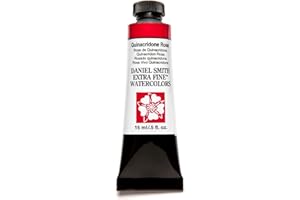 Daniel Smith 284600092 Extra Fine Watercolor 15ml Paint Tube, Quinacridone, Rose, 0.5 Fl Oz (Pack of 1)