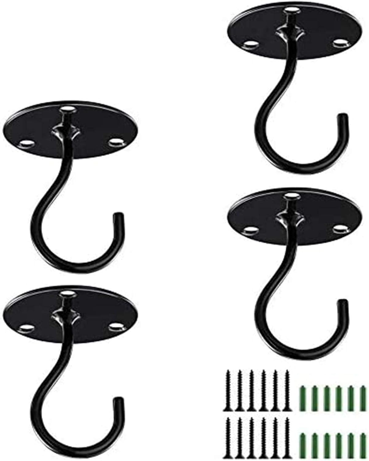 4 ganchos de techo de pared de acero inoxidable gancho de pared para
