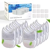 FEELNEEDY 10 Pack Pet Water Fountain Filter Replacement for 135 fl oz/4L Wilreless Cat Water Fountain (for YPD-C004S,YPD-C004P)