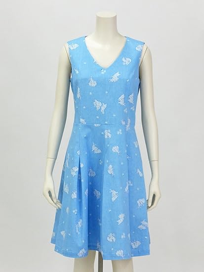 Amazon フランシュリッペ Franche Lippee デニムにみえるうさぎワンピース ワンピース チュニック 通販