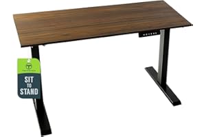 TechOrbits 47 Inch Electric Standing Desk Frame with Tabletop - Motorized Workstation Two Leg Stand Up Desk with Memory Setti