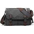 Upgraded Vintage Canvas Messenger Bag Large Fashion Book Laptop Shoulder Bag for Women Men New