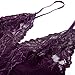 BMAKA Women Outfits Halter Lingerie Mini Nightwear Transparent Lace Babydoll Sets of 3
