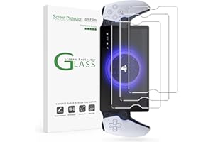 amFilm 3 Pack Tempered Glass Screen Protector for PlayStation Portal Remote Player 8 inch - PlayStation 5 with Easy Installation Kit, Transparent Ultra HD, Anti-Scratch, Anti-Fingerprint