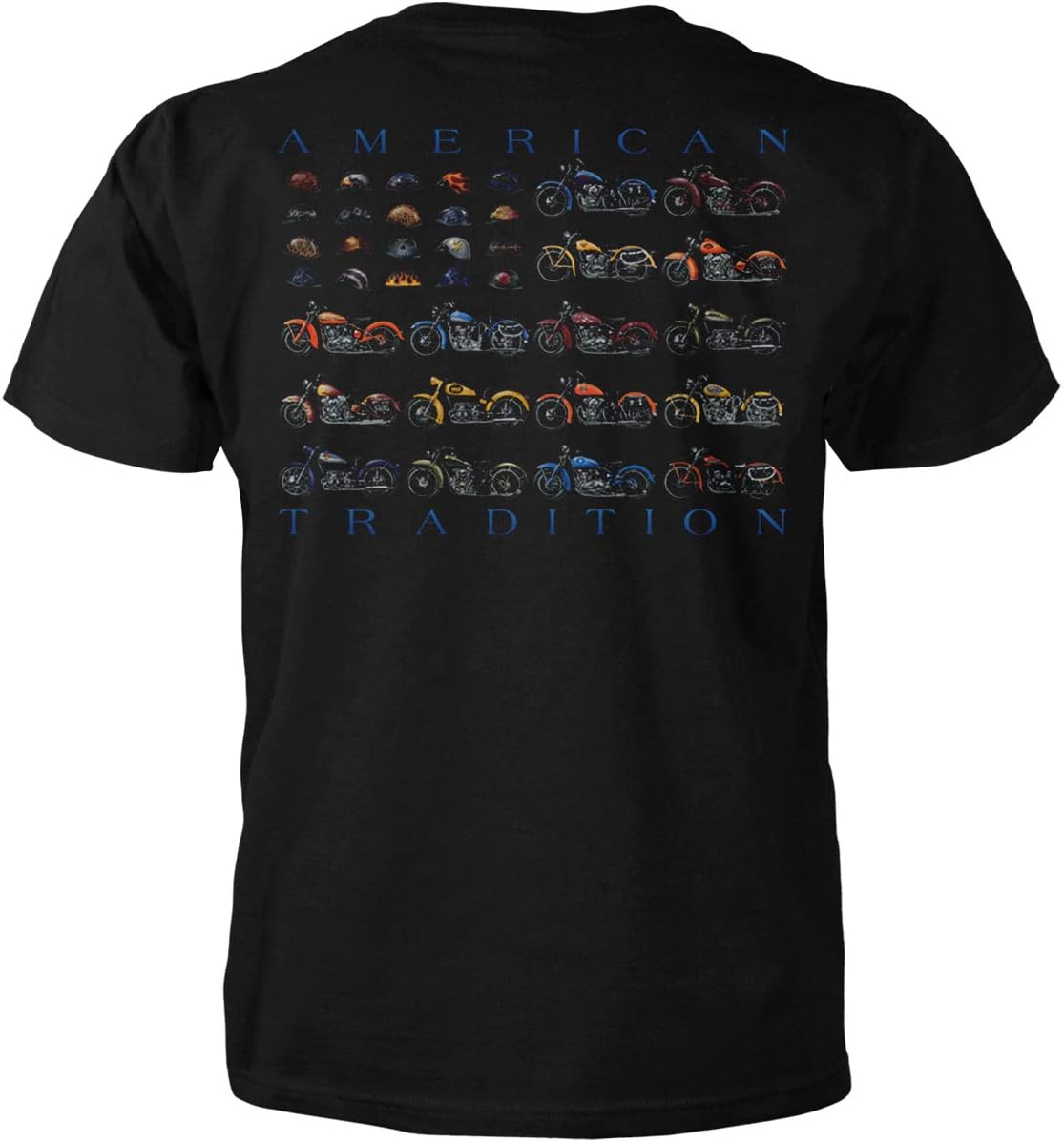 Quality Classics American Tradition: Motorcycles Biker Riding for Men T-Shirt