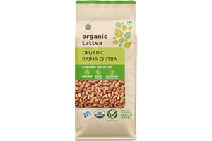 Organic Tattva Speckled Kidney Beans (Rajma Chitra), 500g USDA Certified
