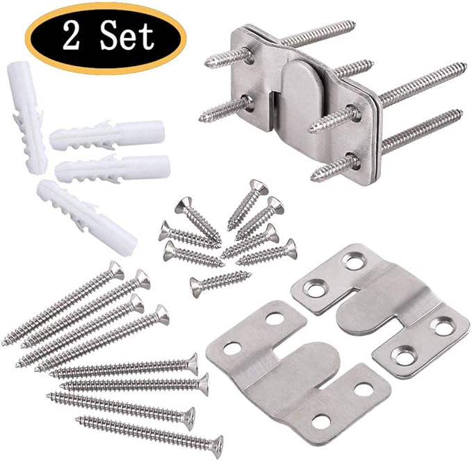 Furniture Flush Mount Bracket, Headboard Wall Mount