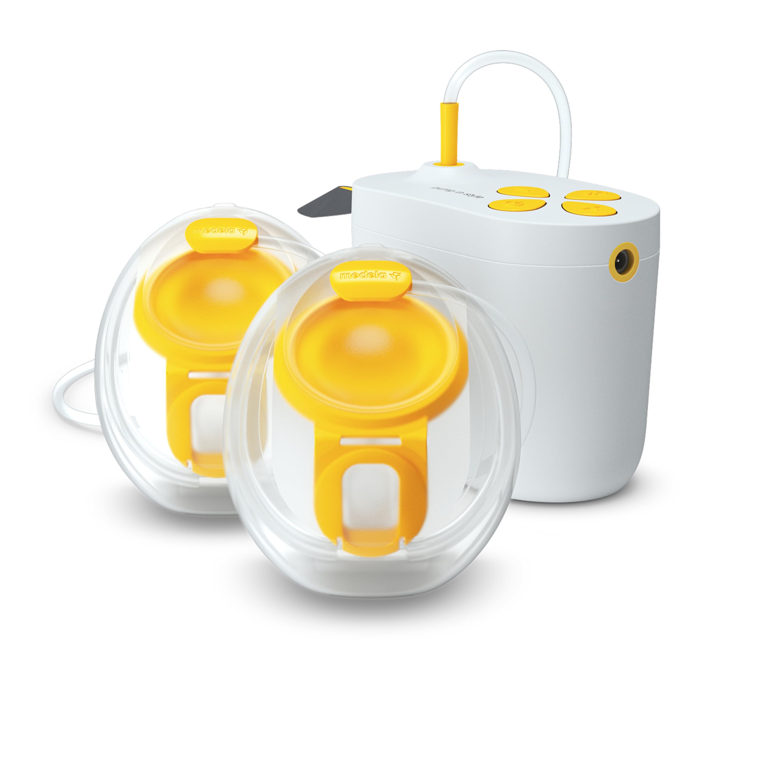 Medela Pump in Style Double Electric Breast Pump with Wearable in-Bra Collection Cups (1st Gen), Hospital-Grade Performance, Dishwasher-Safe, Includes Power Adapter & Battery Pack