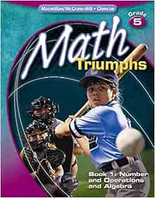 Amazon.com: Math Triumphs, Grade 5, Student Study Guide, Book 1: Number