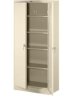 Amazon Com Tennsco J2478su Heavy Gauge Steel Jumbo Storage Cabinet 5 Shelves 400 Lbs Capacity Per Shelf 48 Width X 78 Height X 24 Depth Putty Industrial Scientific