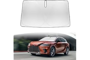 SLOGENTO Sunshade Windshield Sun Shade Custom Fit for 2023-2024 Lexus RX Windshield Cover for Lexus RX350 RX450 RX450H RX350H Front Window Sun Visor Shield 240T Reflective Foldable Protector Car Accessories