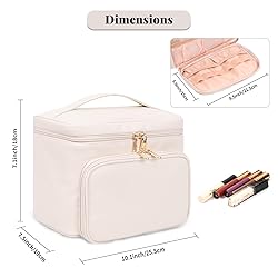 Large Makeup Bag, Portable Travel Makeup Bag for