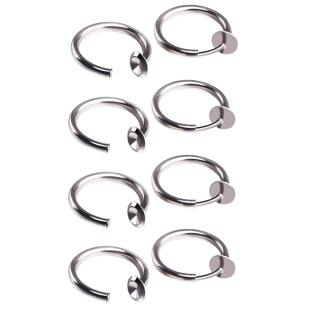 Face Nose Ring 316L Surgical Stainless Steel Fake Piercings Nose Rings