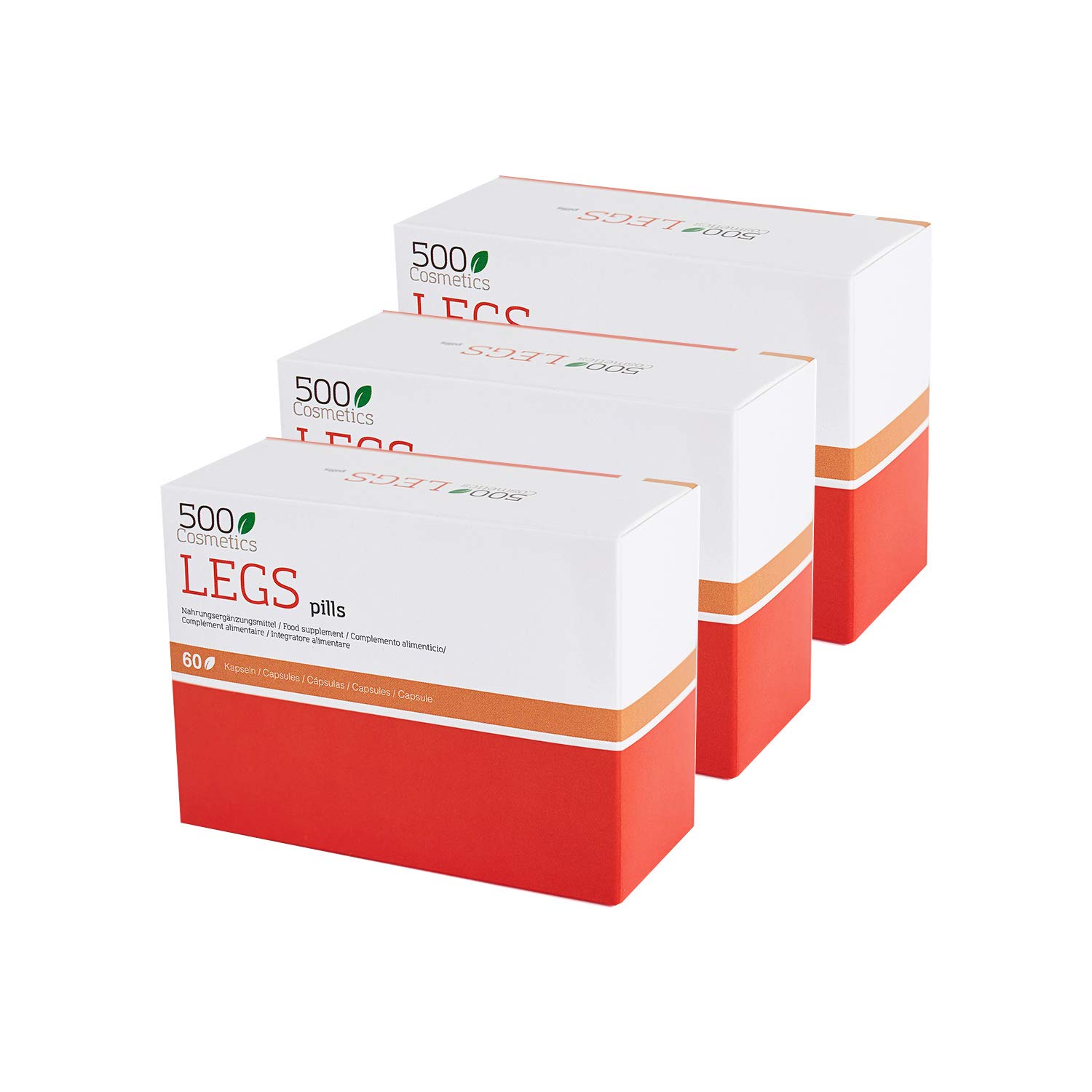 500Cosmetics Legs - Natural Capsules to Prevent and Eliminate Varicose Veins - Improves Blood Circulation and Reduce Swelling - with Horse Chestnut - Made in The EU. (3)