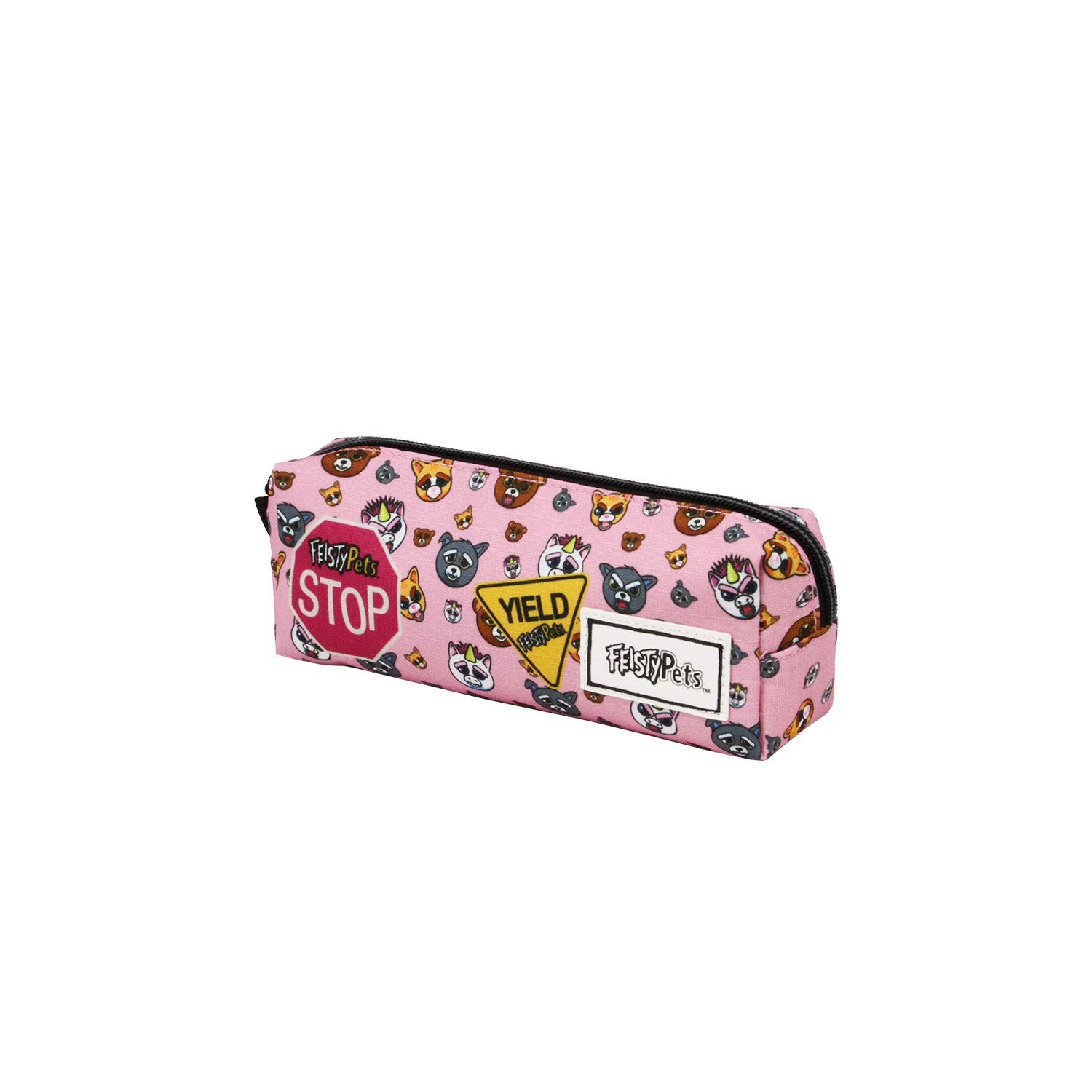 Feisty Pets Sir Growls-Square HS Pencil Case, Multicolour, 21 x 7 cm