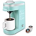 CHULUX Mini Coffee Maker for K Capsule, Single Serve Coffee Maker for One Cup Americano, Lightweight Pod Coffee Machine, Cyan
