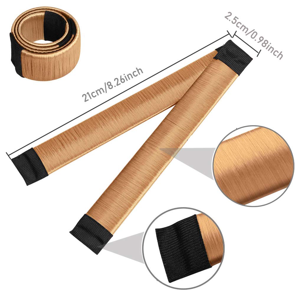 Magic Bun Makers, LHAAAYF Professional Hair Bun Maker-Donut Hair- Perfect Hair Bun Maker-Ballet Bun Maker-Easy Bun Hair Tool-Kids Ballerina Bun-Shaper Bun Hair Tool, Light Coffee: Beauty