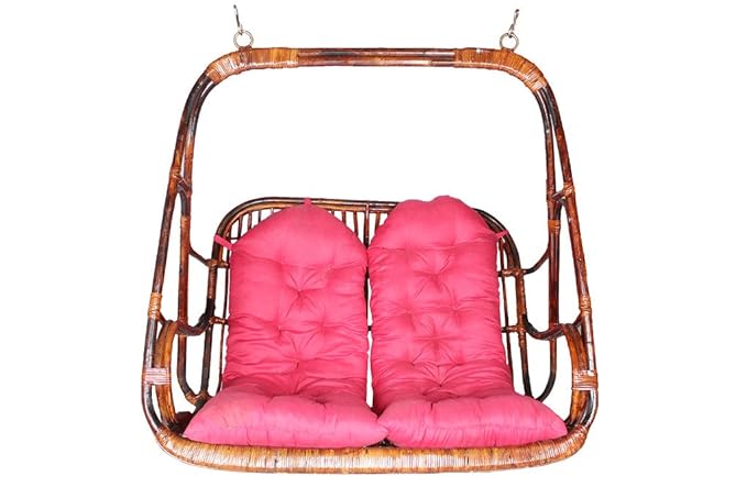Novelty Cane Art Rattan 2 Seater Swing Chair