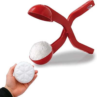 Jamara 460394 Snow Play Snowball Maker Scoop 38cm Red - Fast Fluffy Snowballs