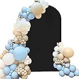 Spandex Fitted Wedding Arch Cover 6.6FT Black Arch
