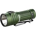 OLIGHT Baton Turbo EDC Rechargeable Handheld Flashlight, 1000 Lumens Compact LED and 510 Meters Long Throw Powerful Light, with Two-Way Clip and Landyard for Camping, Home Use (OD Green)