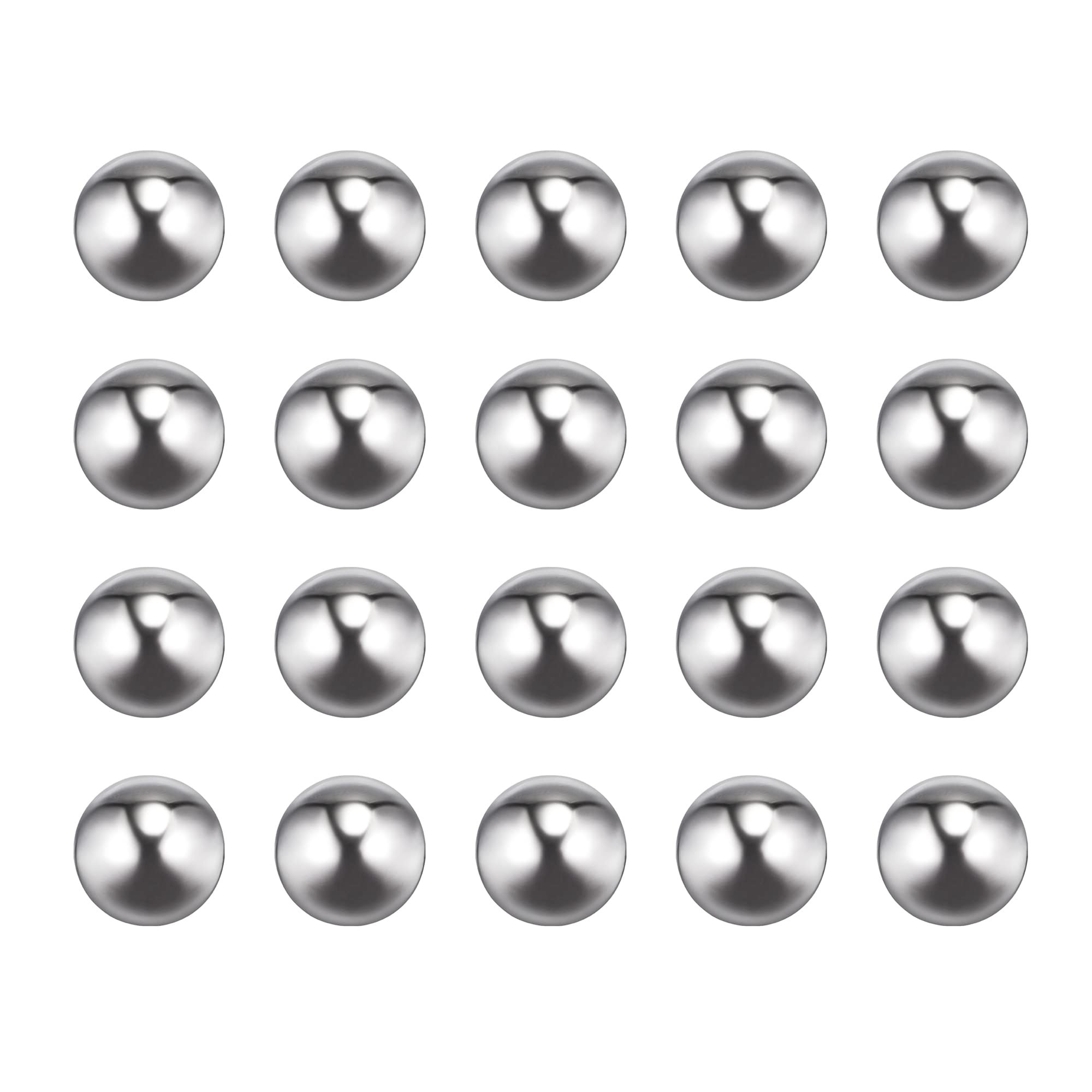 sourcing map 25pcs 12mm 201 Stainless Steel Bearing Balls G200 Precision