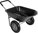 Panana Heavy Duty Garden Trolley 85L 150kg Steel Frame Pneumatic Tires