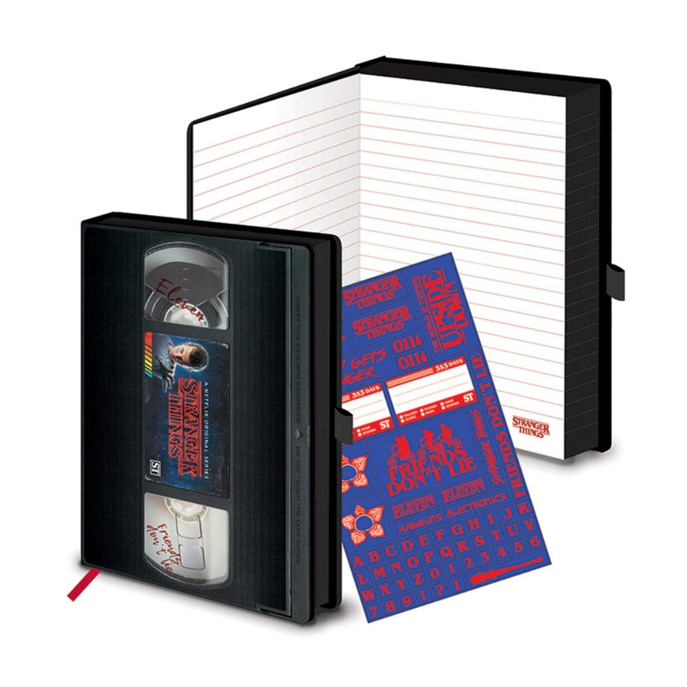 Stranger Things Vhs Carnet De Note A5 Premium Bloc Notes Et Blocs Memo Papeterie