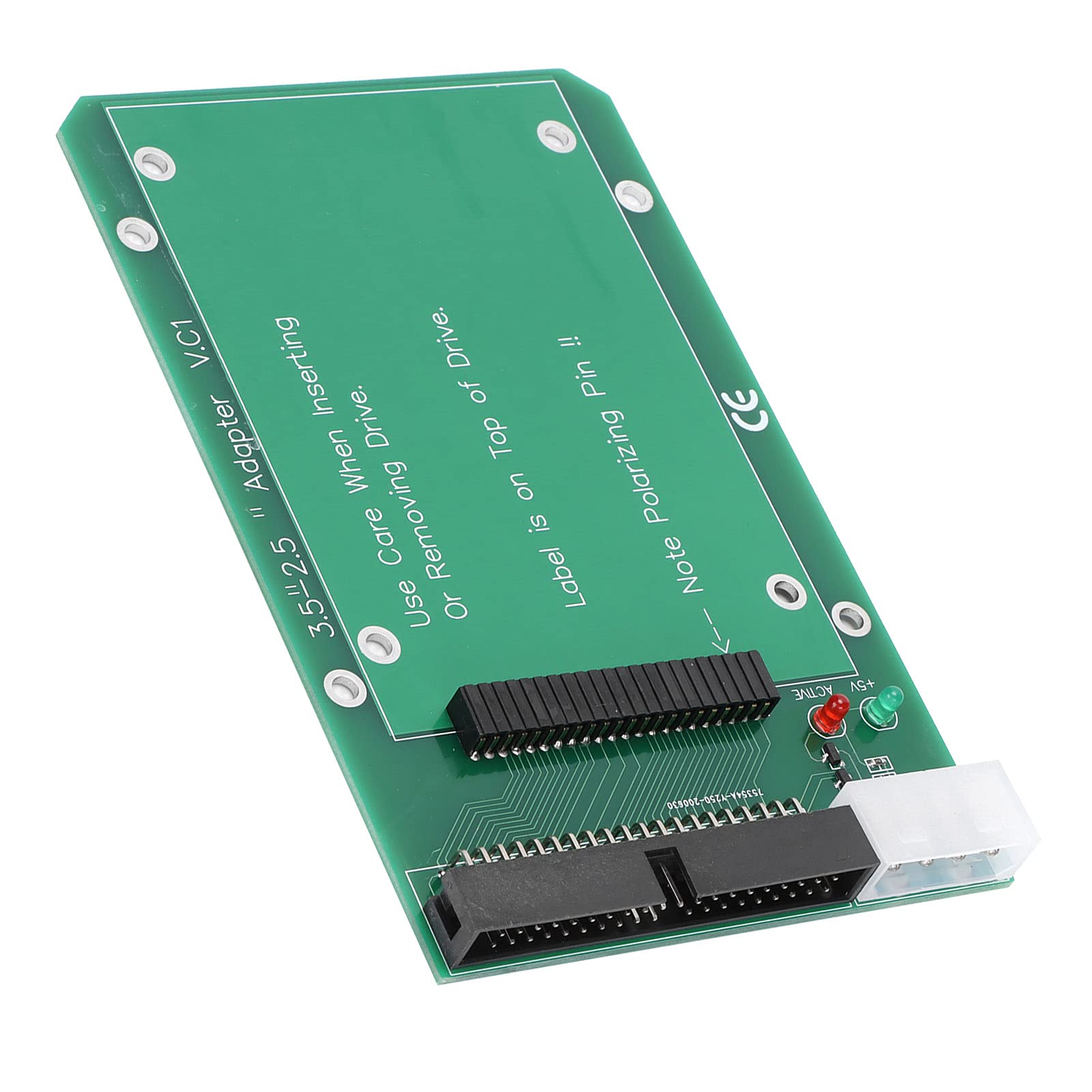 Annadue IDE 2.5 to 3.5 Adapter, 44 Pin 2.5-inch IDE Hard Drive of Laptop to 40 Pin 3.5‑inch Desktop PATA Port, HDD Hard Disk Drive to PATA Port Connector Card