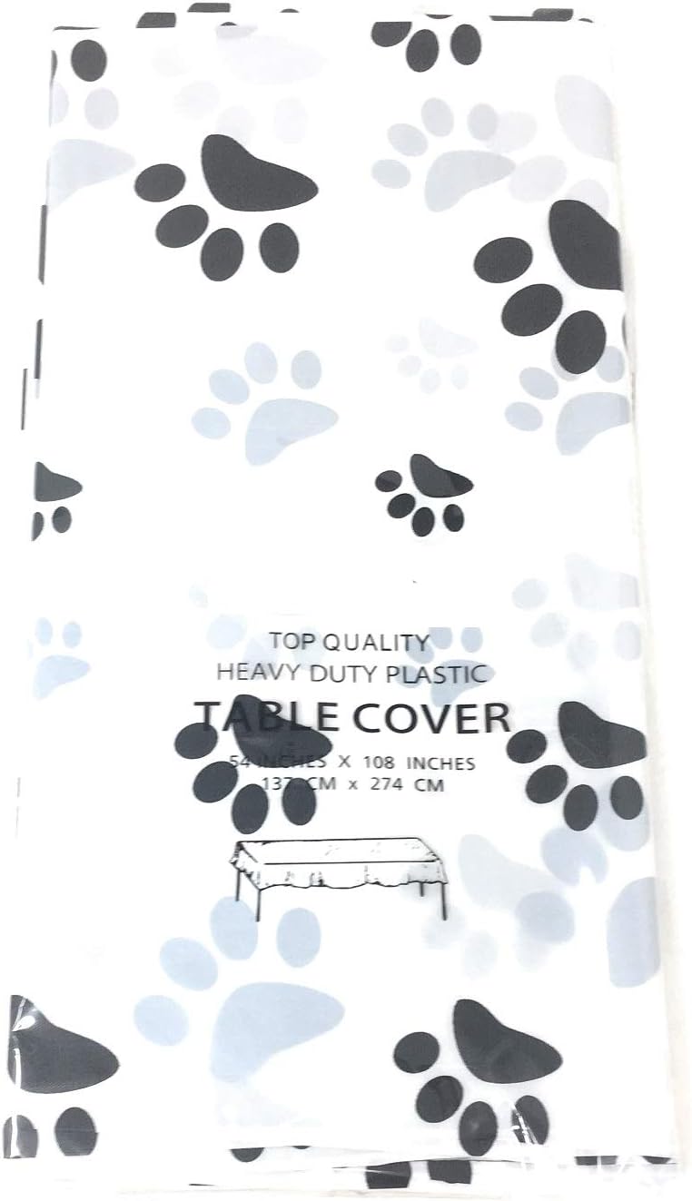 Best paw print table cloth
