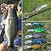 YONGZHI Fishing Lures Multi-Jointed Wobbler Crankbait Minnow and Popper VIB Top-Water Lure with Treble Hooks for Bass Trout Walleye Freshwater Saltwater Swimbaits