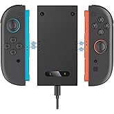 TanReginal Charging Grip for Switch 2 J0ycon ，NS 2 Charge Grip Compatible with Nintenndo Switch 2 J0ycon, Play While Charging, Portable NS 2 Controller Charger with Indicators - Black