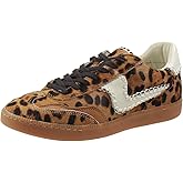 Dolce Vita Women's Notice Stitch Sneaker, DK Leopard Calf Hair, 10