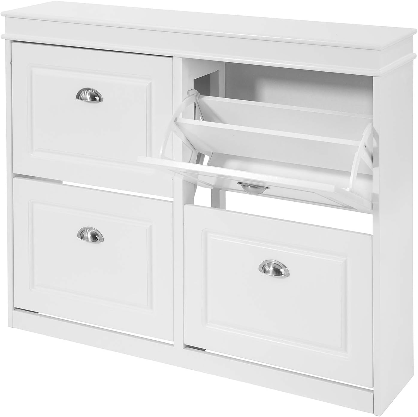 Sobuy Fsr79 W 4 Drawers Shoe Cabinet Shoe Rack Shoe Storage