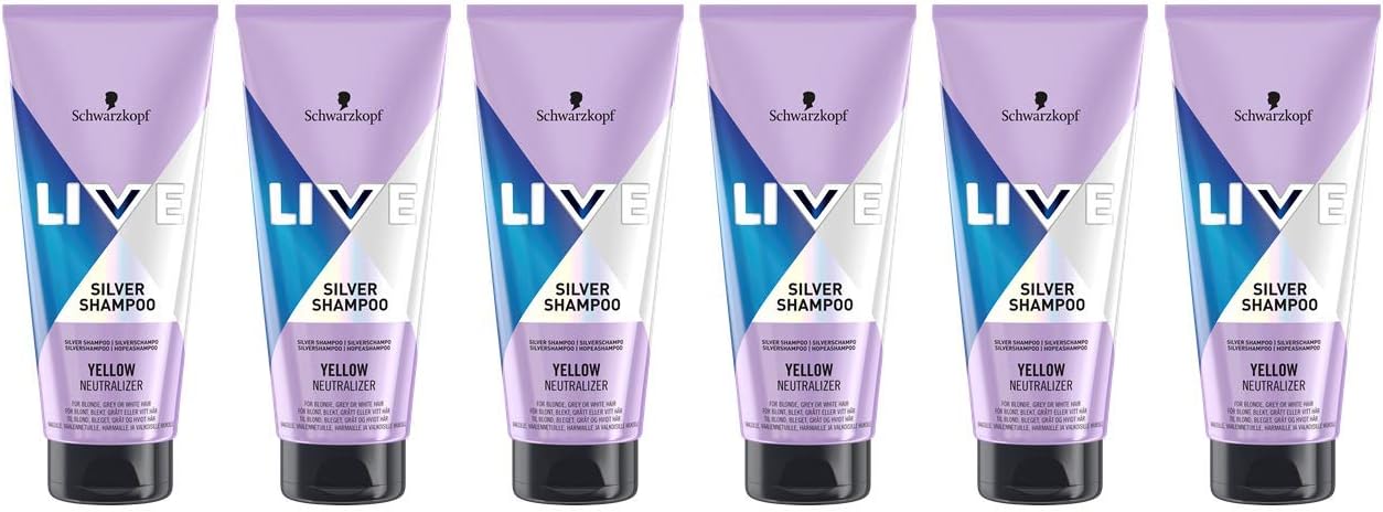 Schwarzkopf Live Silver Shampoo 200ml Pack Of 6 Amazon Co Uk Beauty