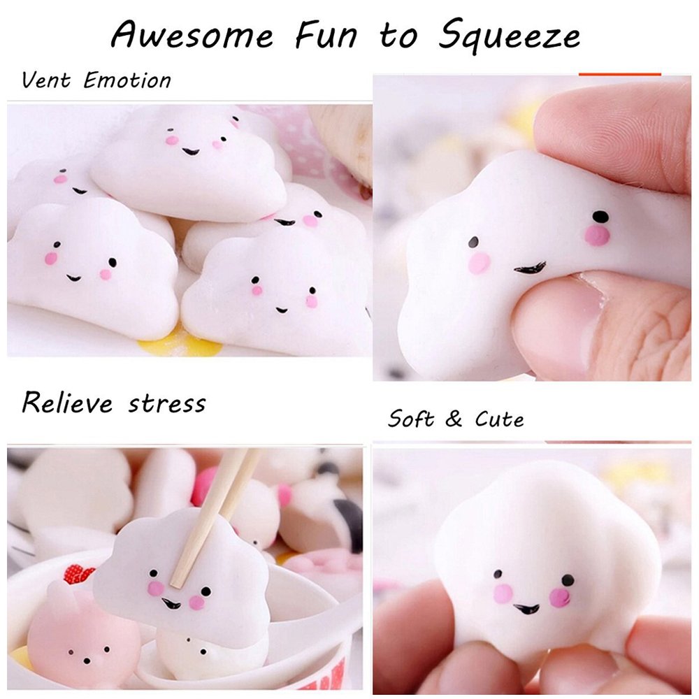 Denshine Squishies, Squishies Toys Squishies Slow Rising kawaii Toys Cheap Squishies Stress Reliever Super Soft Squishy Animal Educational Toys Best Party Favors Stocking Stuffers(11 pcs)