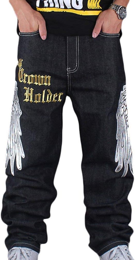 Baggy Jeans Herren Hip Hop Goth Y2k Jeanshosen Vintage