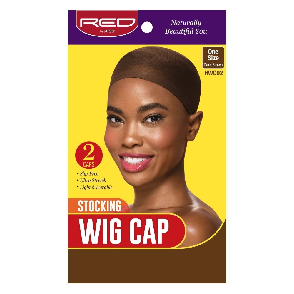 brown wig cap