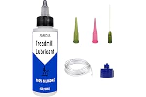 EDSRDUS Treadmill Belt Lubricant 100% Silicone Oil Ideal for All Treadmill Brands Extend Lifespan Easy to Apply with Both a Precision Twist Cap and an Application Tube